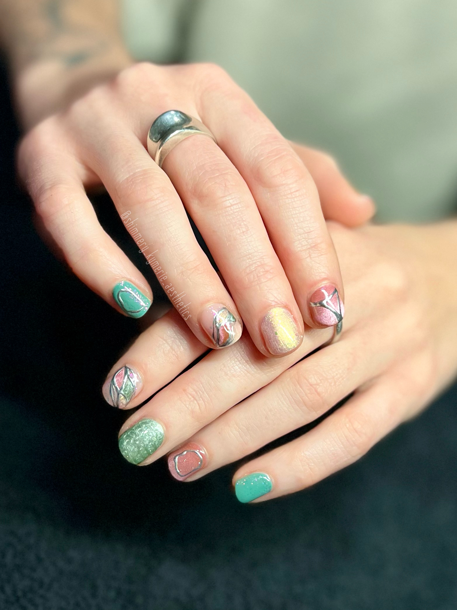 Shimmery Kymerie Aesthetics LLC nail work in Loveland, Colorado